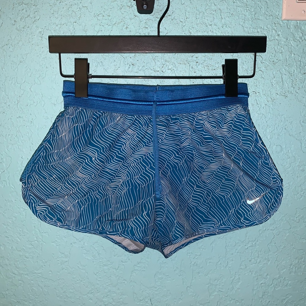 Blue nike shorts